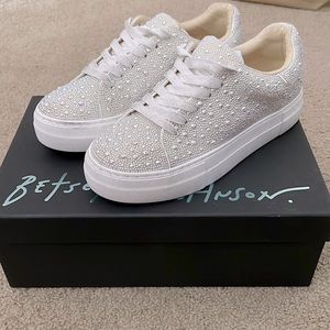 Betsey Johnson Sidney pearl sneakers